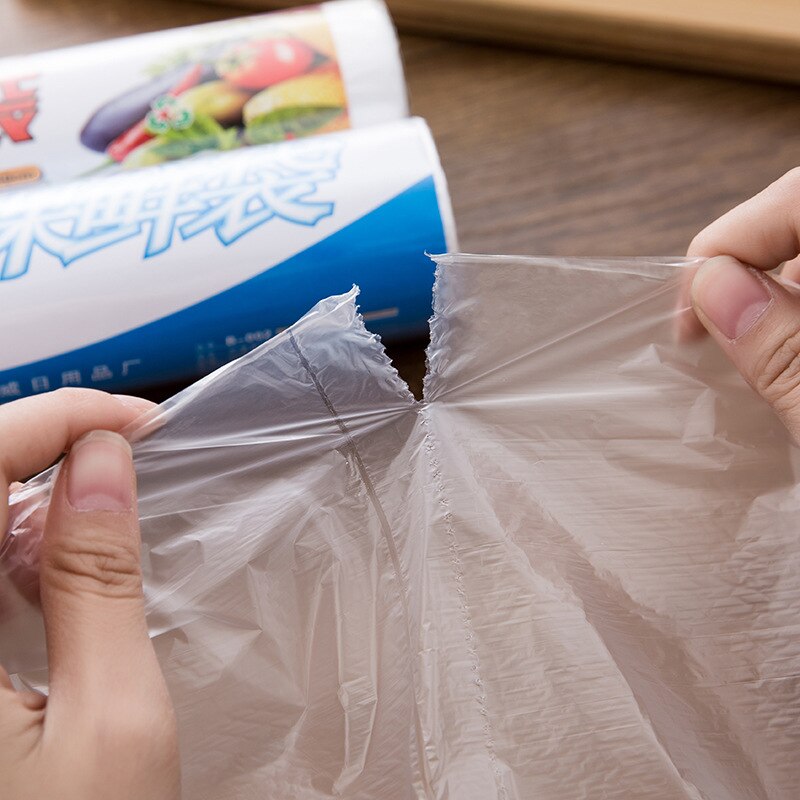 Fruit And Vegetable Fresh-keeping Bag 50pcs / Bag Thickened Breakpoint Food Fresh-keeping Bag Can Be Microwaved And Refrigerated