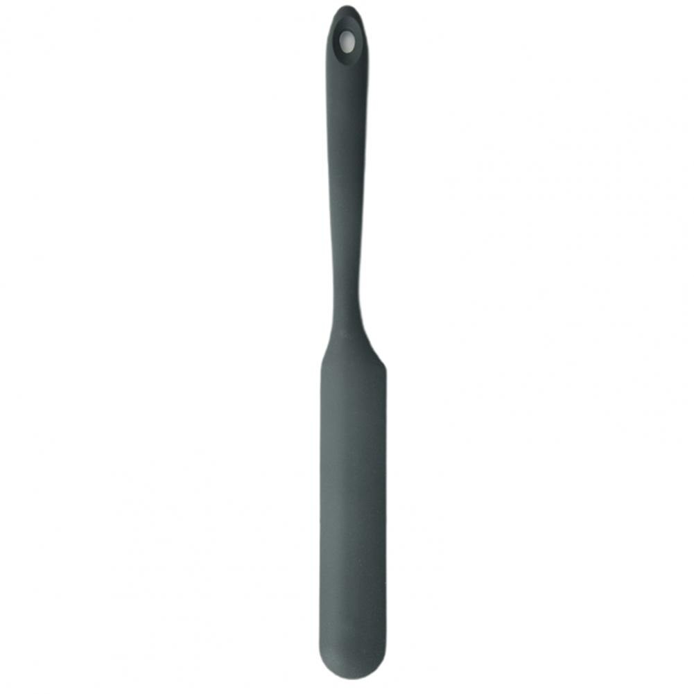 1 PCS Non-Stick Long Handle Spatula Silicone Easy to Hold Multifunction Baking Fruit Sauce Spatula Kitchen Utensil Accessories: Grey