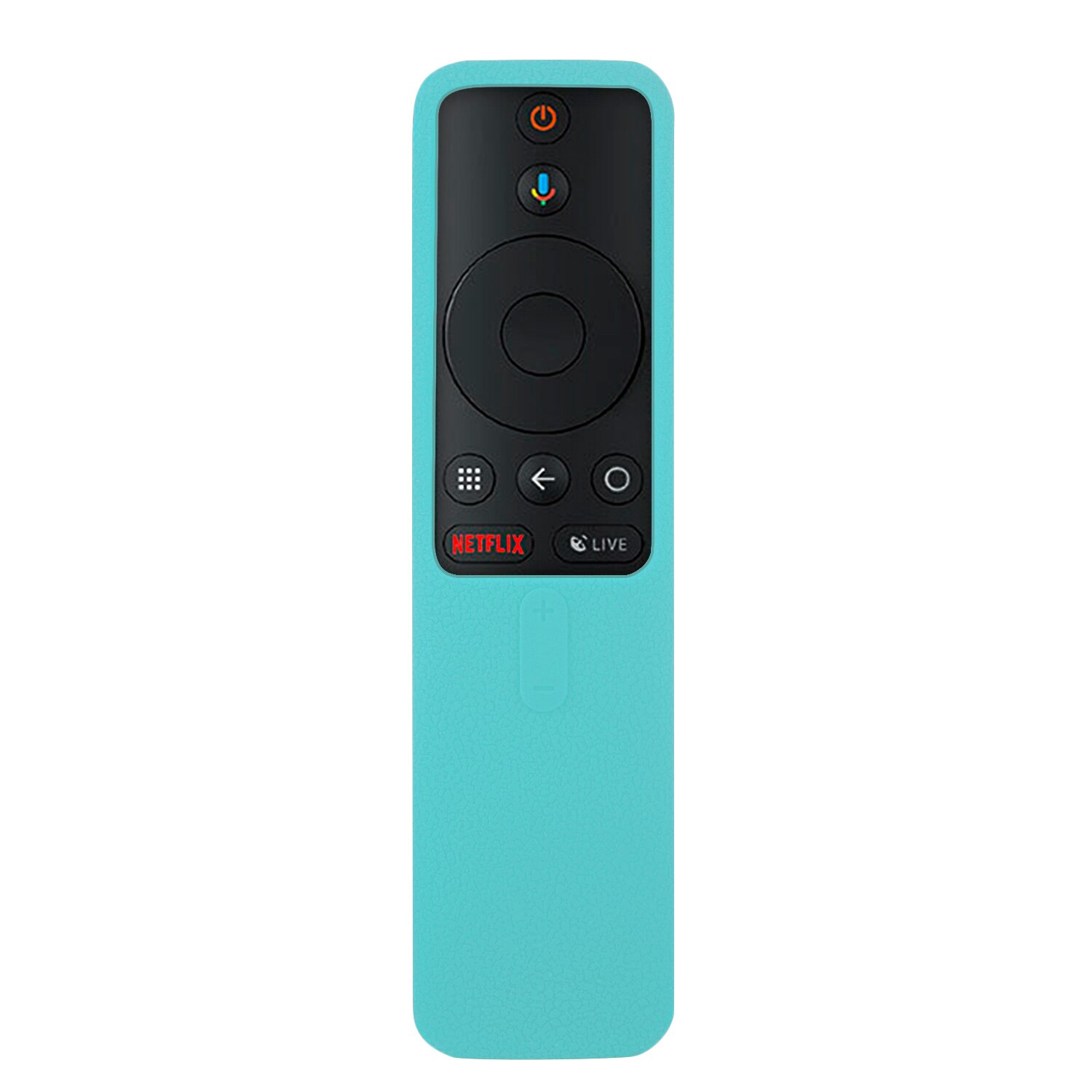 Fjernkontroll deksel til xiaomi mi box  s 4x tv stick control cover silikon støtsikker hudvennlig beskytter: Lyse blå