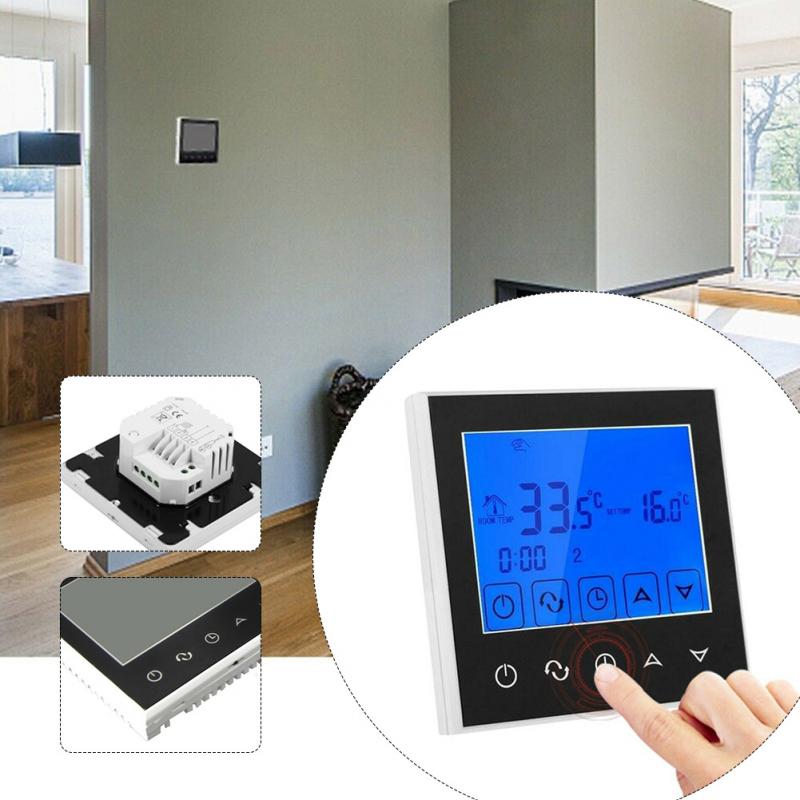 LCD Programmable Electric Digital Floor Heating Room Air Thermostat Warm Floor Controller Wifi Smart Temperature Controller