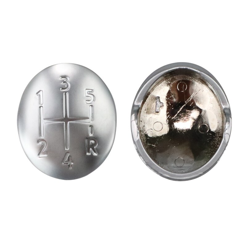 Pomello del Cambio auto Della Protezione Della Copertura 5/6 di Velocità Del Cambio Leva Del Cambio Testa Copertura per Renault Clio Twingo scenico Megane II 1996-2011 Accessori per auto: argento-5 Speed