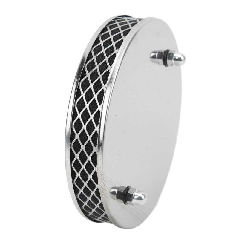 Chrome Luchtfilter High Flow Luchtfilter Glad Oppervlak 14X3Cm Metalen Voor Reparatie