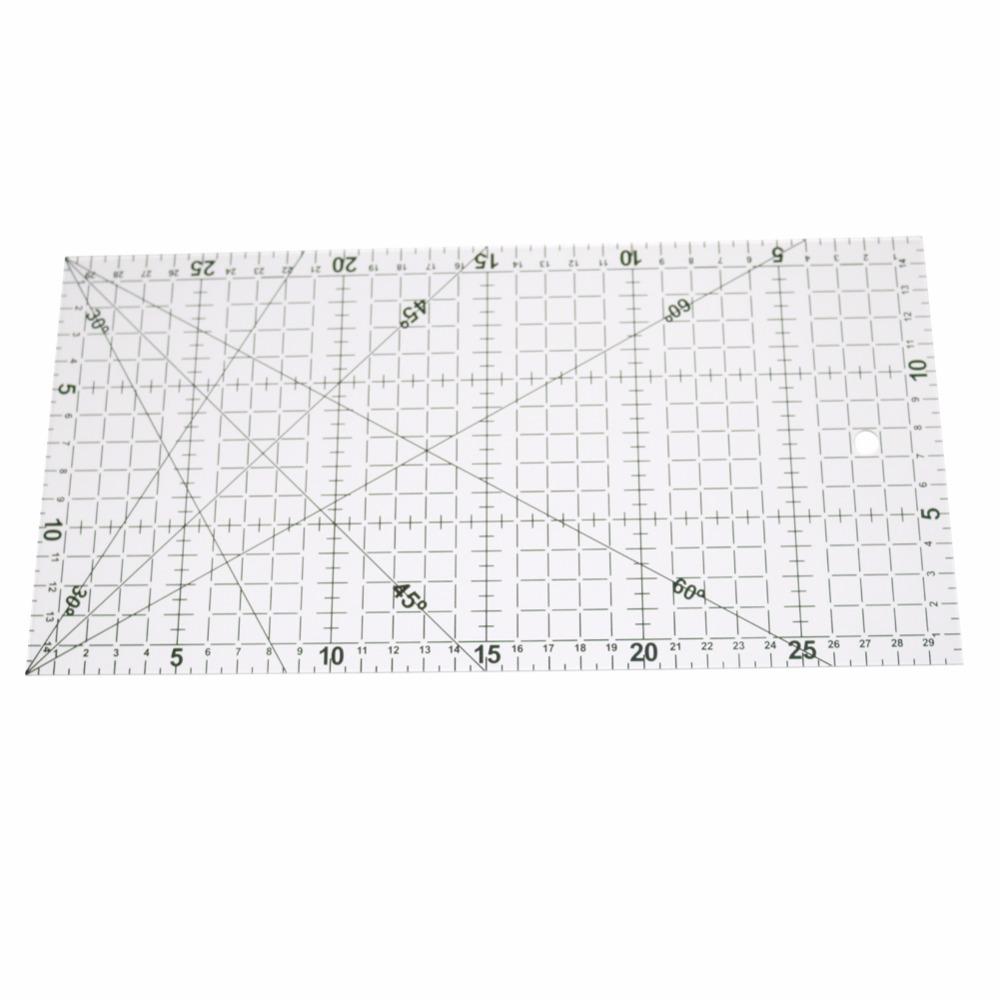 1 Pc 30x15cm Acrylic Patchwork Aligned Ruler Transparent Drawing Ruler Office &amp; School Sewing Measuring Supplies Rulers Tools