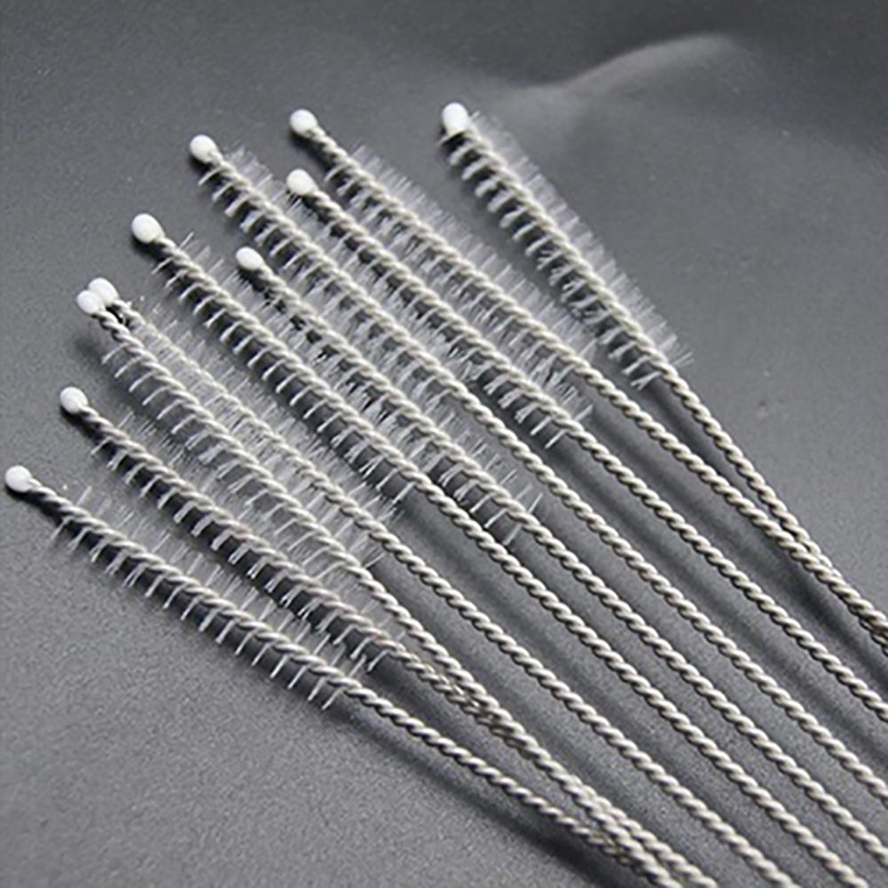 10Pcs Rvs Nylon Borstel Tool Voor Zuigfles Pijp
