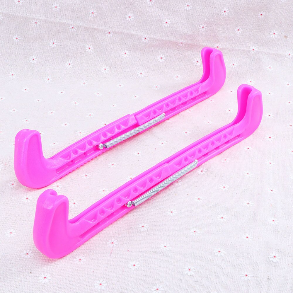 VGEBY Schaatsbeschermers – 1 Paar Plastic Ijsbeschermers Voor Hockeyschoenen – Met Metalen Veer, Wit 3 miniatura