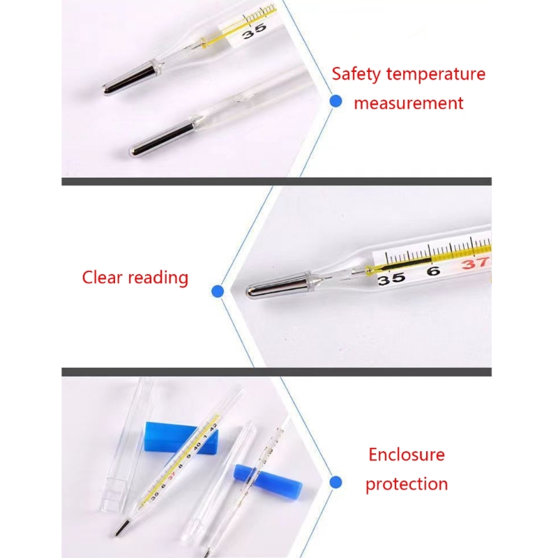 Klassieke traditionele klinische glasvrije thermometer Celsius nauwkeurigheid huishoudelijke dubbele schaal