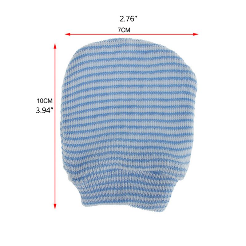 Nyfødt hospitalshat spædbørnsbabykasket og vantesæt blød sød børnehave hue