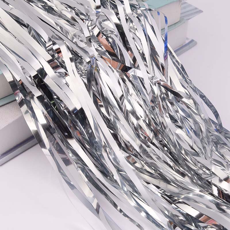 1 Pcs Door Curtain Decoration Fringe Tinsel for Birthday Party Wedding Background Backdrop P7Ding