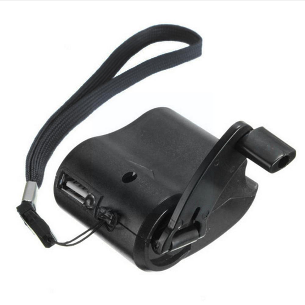 Schwarzer, unbegrenzter handkurbelgenerator, handy-ladegerät, reiseladegerät, camping-notfall-usb-outdoor-ladegerät ,  y4 oder 4