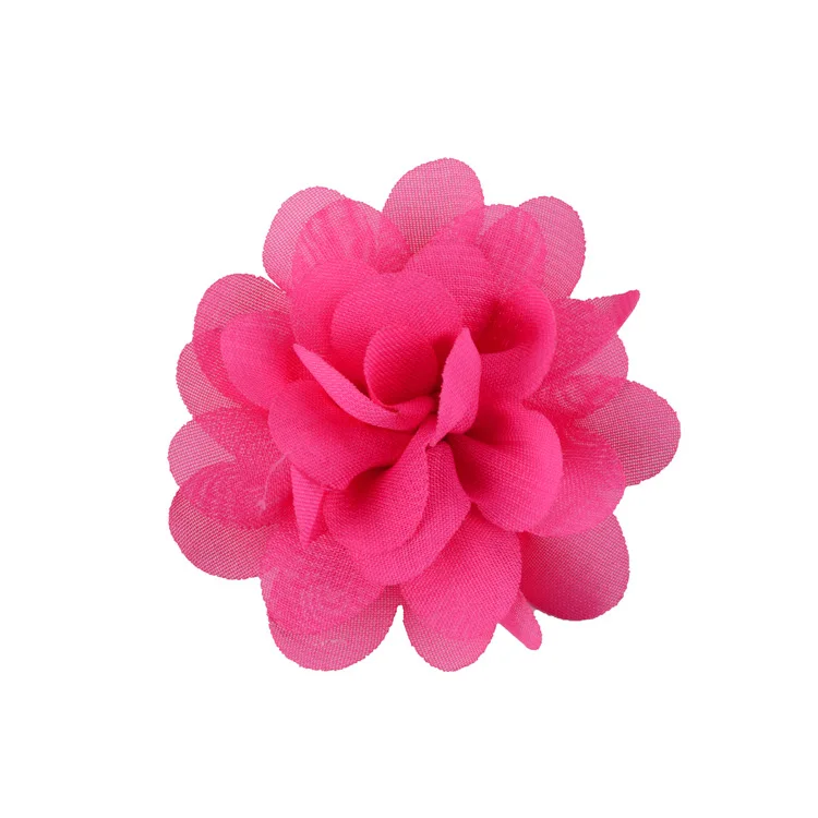 Nishine-Mini Chiffon Tecido Flores para Mulheres e Meninas, Headband, Grampos de Cabelo, Roupas DIY, Bonés, Headwear, Acessórios, 2 ", 20Pcs, Lote