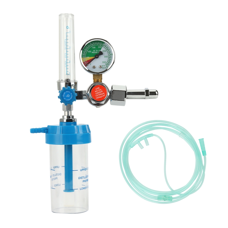 YM-I Regulator CGA540 Buoy Inhaler With G5/8-14Thread And Tube: White