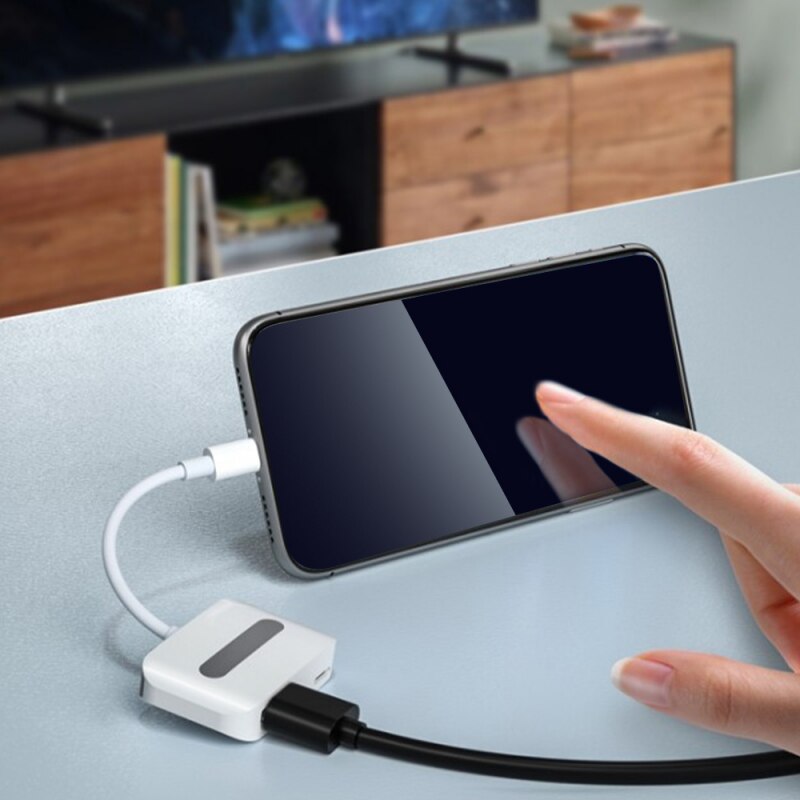 Lightning To HDMI Adapter for Lightning HDMI Cable 1080P HD Digital TV AV adapter Converter for iPhone iPad to TV Same Screen