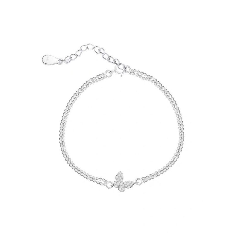 Eenvoudige Maan En Ster Zirkoon Armband Vrouwen Elegante Charme Verstelbare Zilveren Kleur Lucky Ketting Armband Bruiloft Sieraden: 1
