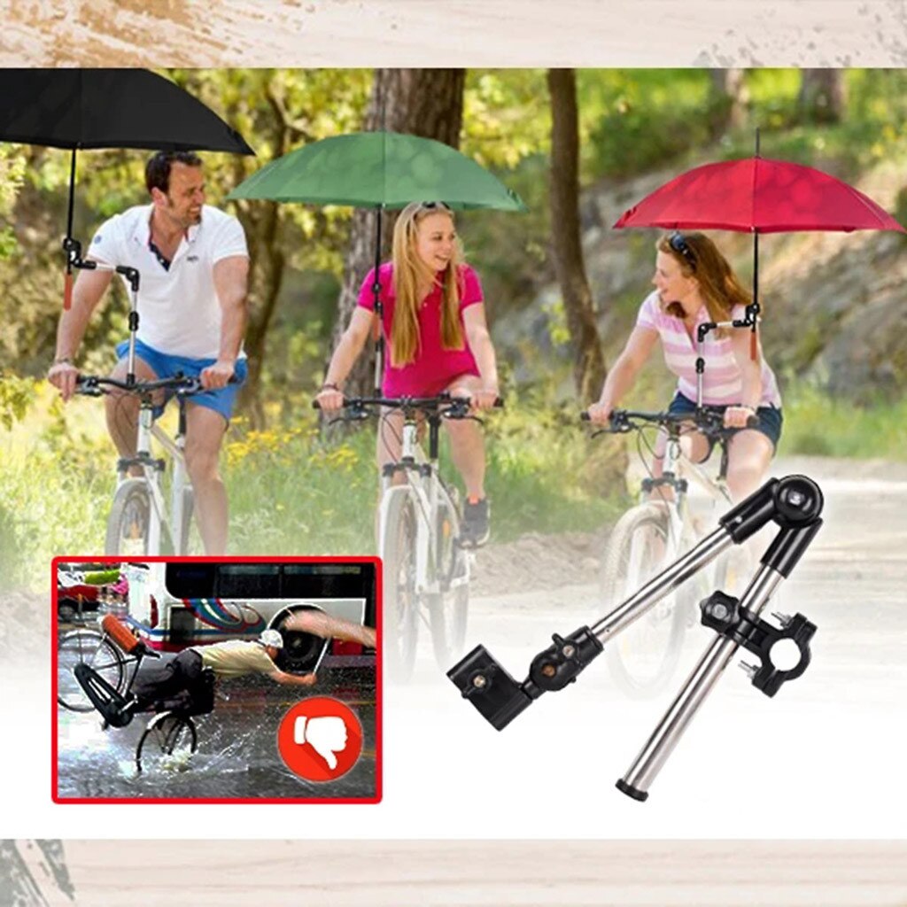 Handsfree Paraplu Mount Houder Verstelbare Fiets Kinderwagen Rolstoel Paraplu Stand Beugel Bar Kinderwagen Accessoires
