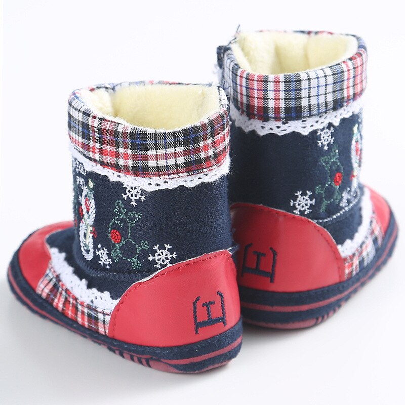 neue Baby Weihnachten Schuhe Jungen Mädchen Winter Warme Santa Claus Erste Wanderer Nette Baby Weihnachten Stiefel winter weihnachten: 03