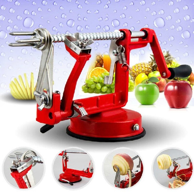 3 In 1 Spiral Apple Peeler Corer Potato Slinky Peeling Machine Cutter Slicer Fruit Vegetable Tools Kitchen
