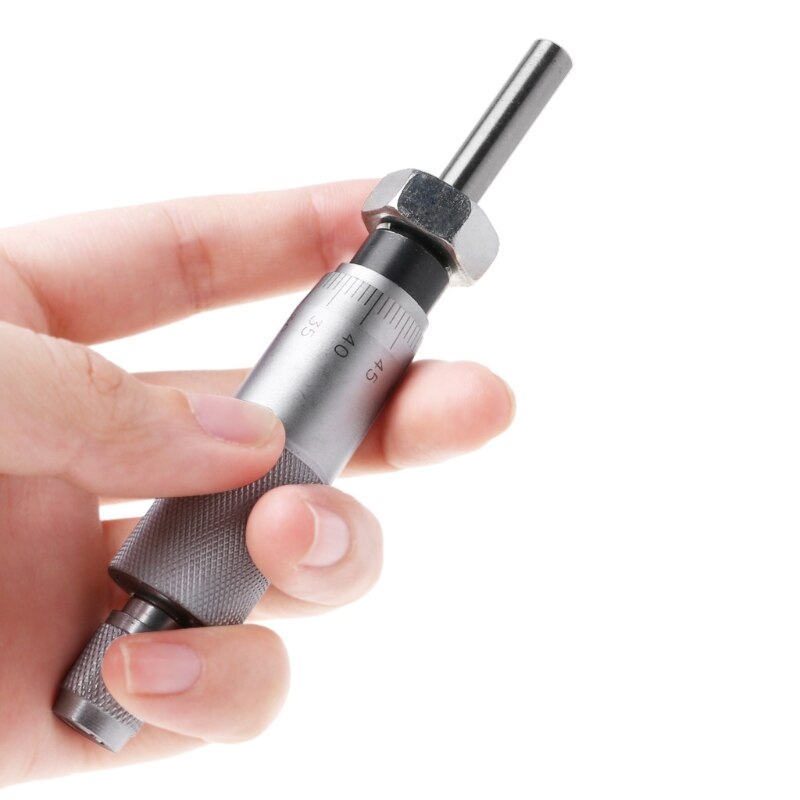 Micromètre à tête de filetage à aiguille ronde, outil de mesure de 0 à 25mm