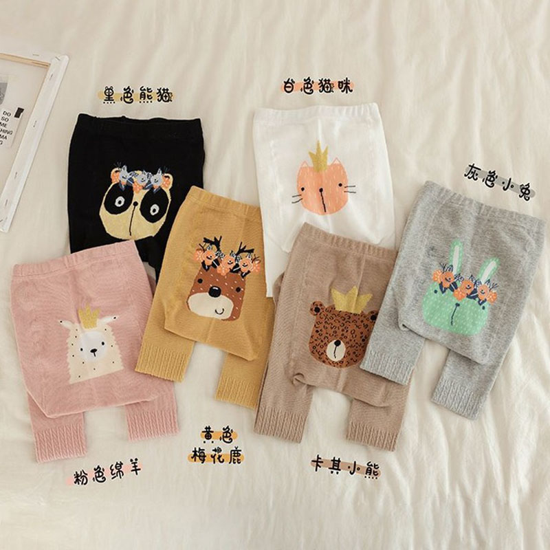 Meias infantis estampadas para meninas, meias de meia-calça com estampa de desenho de animal para bebês e crianças primavera outono