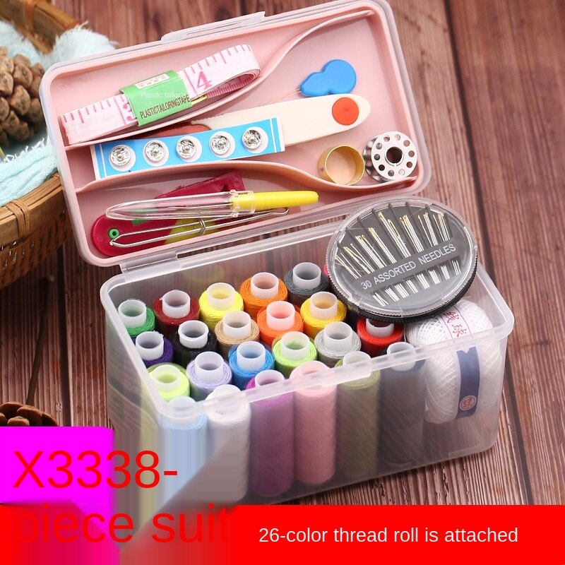 Household Portable Sewing Kit Needlework Handmade DIY Making Tools Small Multi-Functional Sewing Sewing Kit: Light Yellow