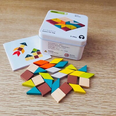 3D Puzzel Club Houten Speelgoed Blokken Bouw Set Game voor Familie Trip Ijzeren Doos Educatief voor Kind: Model C