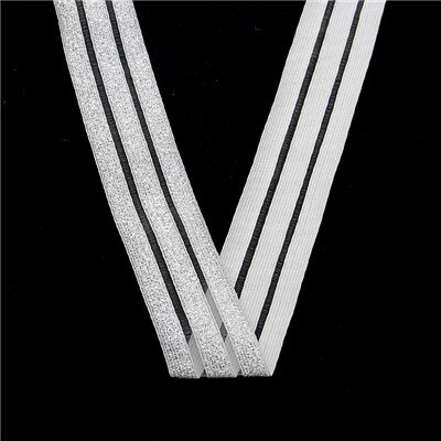 Naaien rekbare elastische band 40mm 50mm breedte wit zwart kant elastische lint tailleband ondergoed kledingstuk diy accessoires 1m: 5cm zilver