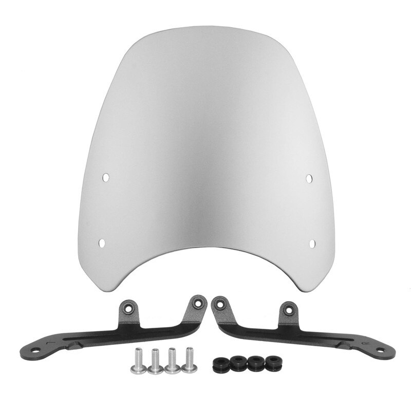 Motorbike Windshield For Triumph Speed Twin 1200 XC Front Windscreen Shield Screen with Bracket: Silver