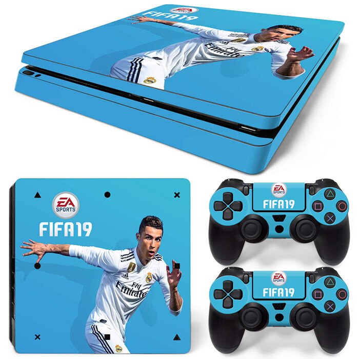 Ps4 slanke spillkonsoller selvklebende papir fargerike klistremerker hud klistremerke kule klistremerker fifa 19: Tn  ps4 slank 6018