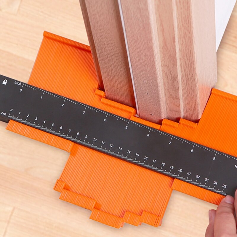 Contour Gauge (6/10 Inch Lock) Profile Tool Adjustable Lock-Precisely Copy Irregular Shape Duplicator Irregular Welding Woodwork