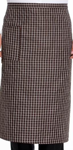 Restaurant kitchen food service cotton long apron for waiter waitess chef apron cook apron: long brown