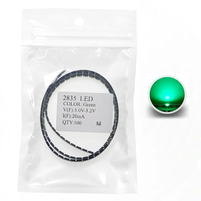 100pcs 2835 SMD LED Emitting Diode Lamp Chip Light Beads Warm Cool White Red Green Blue Yellow Amber Blue pink purple Color
