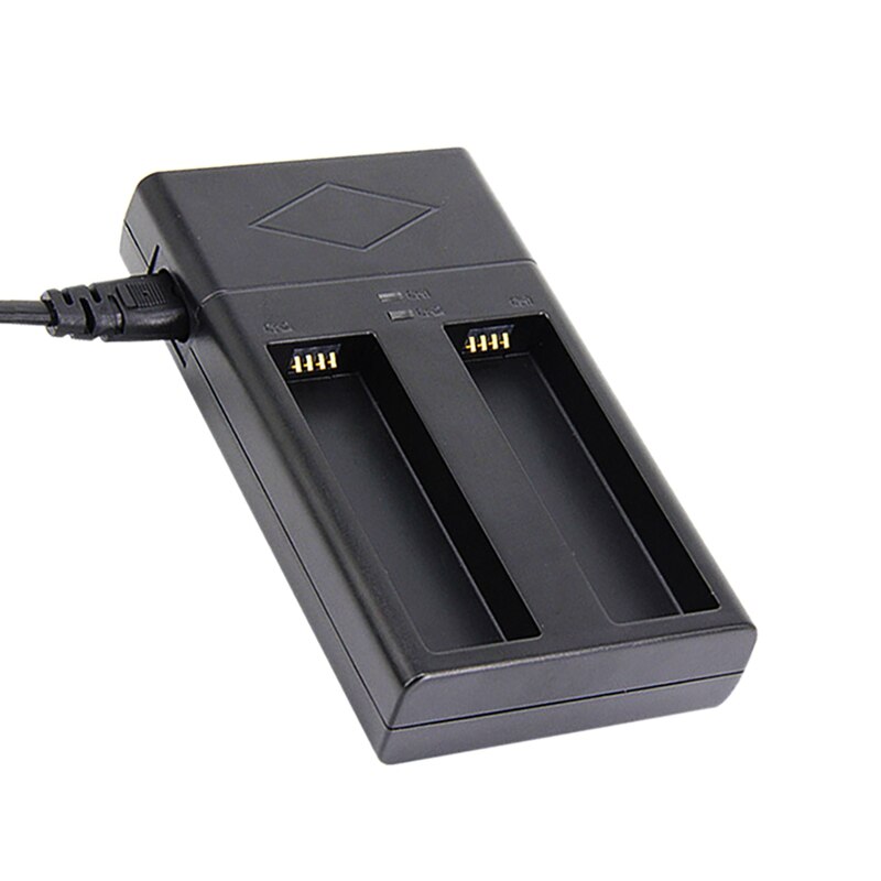 Kamera-akkuladegerät, intelligentes dual-ladegerät für dji osmo action-kameras, schnellladegerät: Rot