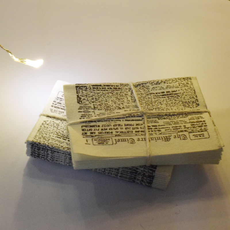 2 Set Miniatuur Poppenhuis Krant Mini Pretend Play Woondecoratie Accessoires Speelgoed