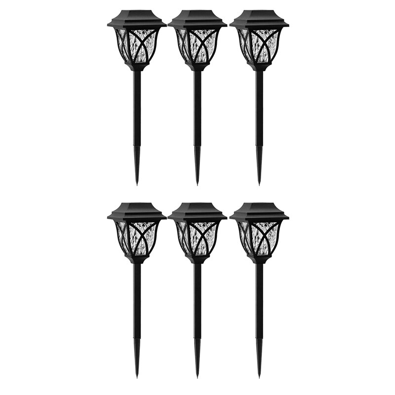 6 Pack Kleur Veranderende Zonne-verlichting Outdoor Tuin Decor,Auto On/Off Solar Pathway Lichten Buiten Waterdicht