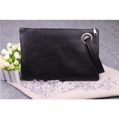 Luxury Handbags Women Bags Leather Summer Women Envelope Bag Evening Female Day Clutches Clutch Bag Canvas: black