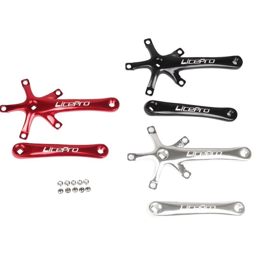 Litepro korba rowerowa zintegrowana pojedyncza korba korbowa 45T 47T 53T 56T 58T BCD 130mm na rower składany