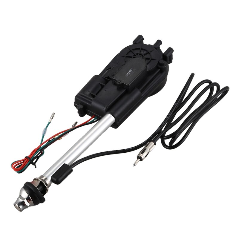 Car Electric Aerial Radio Automatic Booster Power Antenna Kit Black