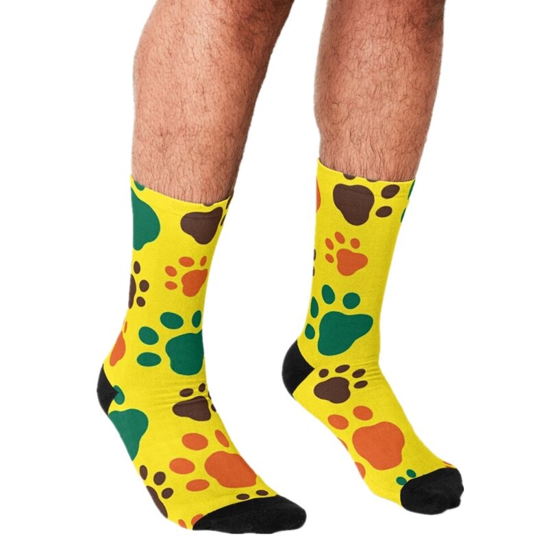 Chaussettes drôles pour hommes, touches de Piano, couverture musicale, motif imprimé hip hop, chaussettes joyeuses pour hommes, mignons garçons, style de rue, chaussettes folles pour hommes: W1481