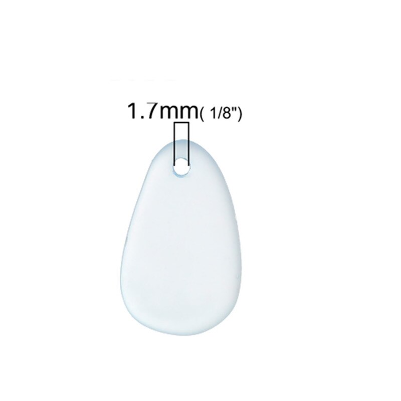 8 Seizoenen Mode Hars Zee Glas Bedels Kleurrijke Frosted Diy Sieraden 26 Mm X 15 Mm (1 "X 5/8") - 24 Mm X 15 Mm (1 "X 5/8"), 5 Stuks