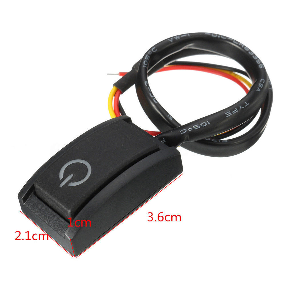 12V Auto drücken Taste Rast Drehen AUF aus Schalter LED Licht RV LKW Auto Stiefel DIY