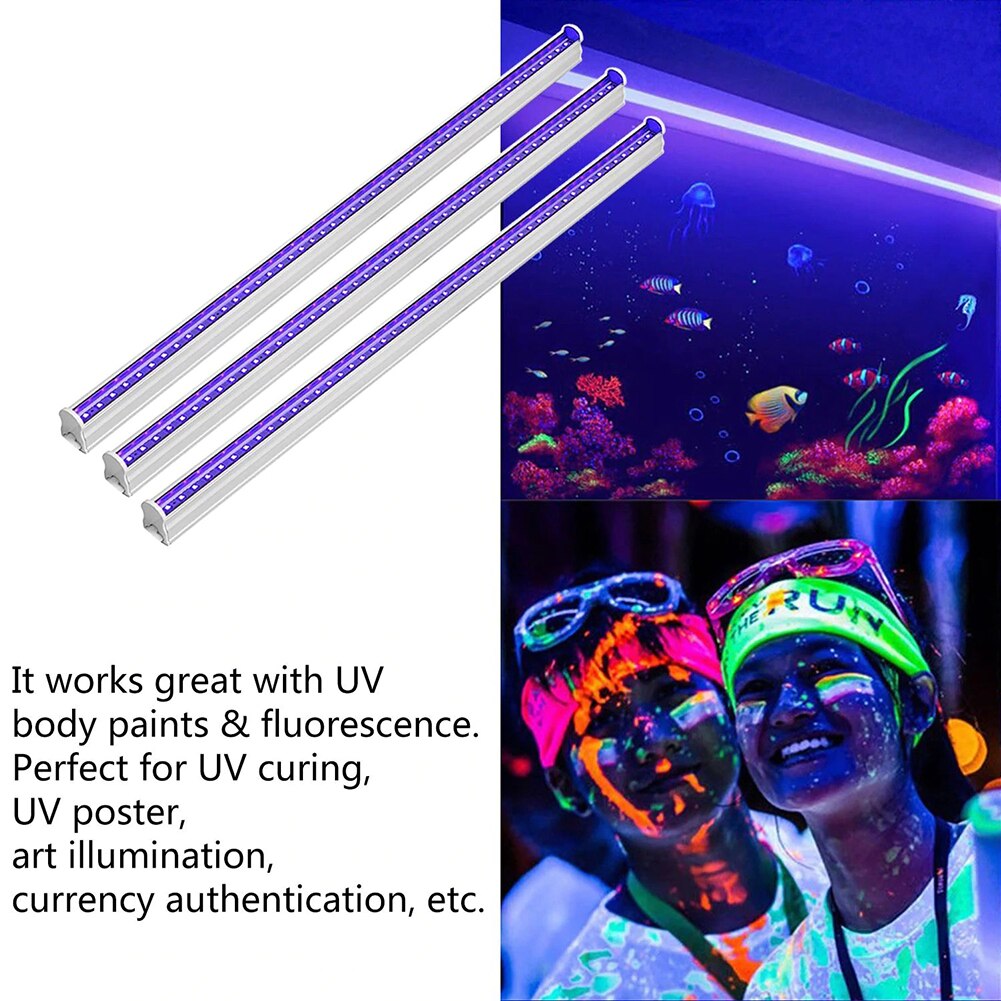 Tubo de luz germicida de LED UV de 5W, lámpara de esterilización de desinfección ultravioleta, eliminador de ácaros del polvo, asesino para el baño del dormitorio