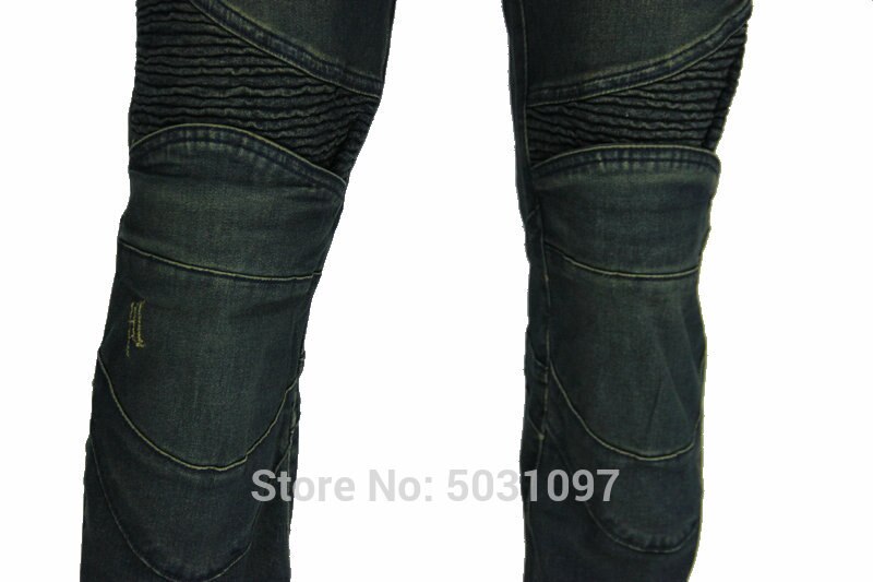 volero motorcycle riding pants men's slim casual jeans protective cycling trousers dirty-blue moto sports pants