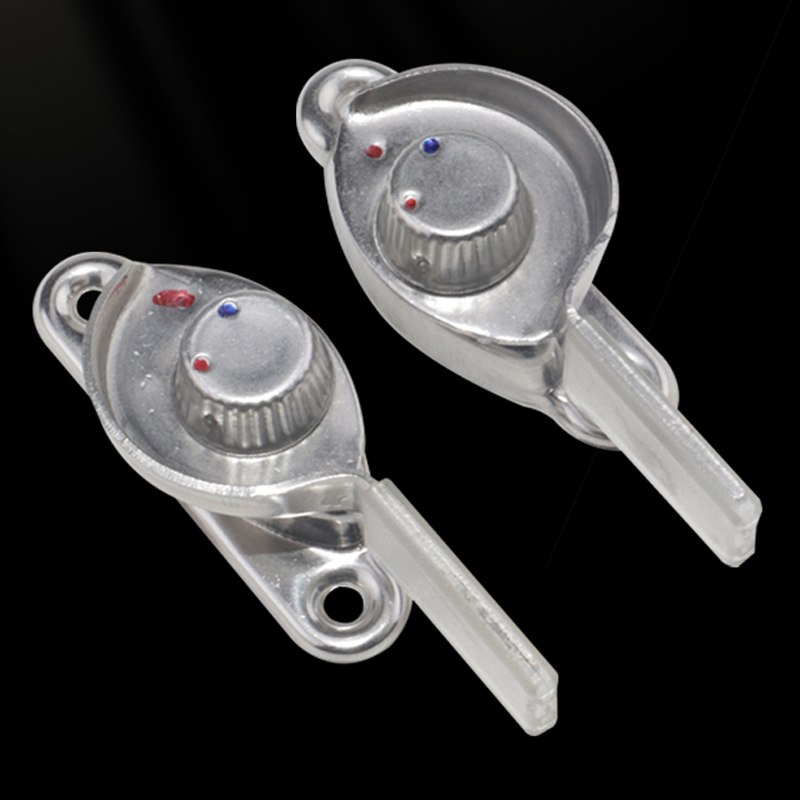 Rustfritt stål vinduslås forsikring tyverisikring aluminiumslegering vindu halvmånelås plast skyvedør oversettelsesvindu