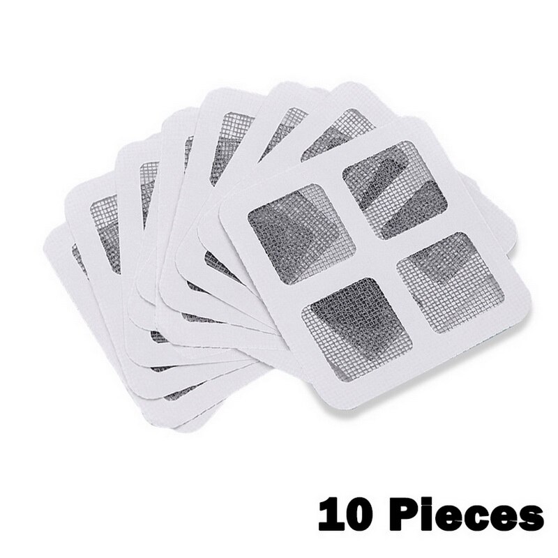 5 unids/set de red de malla adhesivo para ventana de casa Anti Mosquito insecto de la mosca reparación de la pantalla de pared parche pegatinas de malla de la ventana de la pantalla: 10Pcs 10x10mm