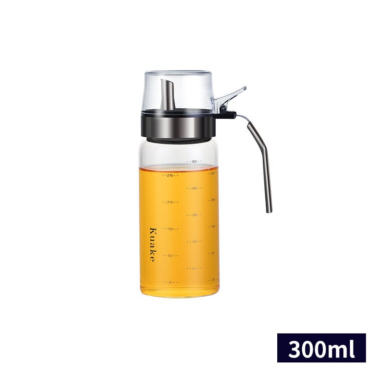 Oljegryte kjøkkenutstyr glass oljegryte rustfritt stål krydderflaske husholdning lekkasjesikker soyasausflaske olje gryte vingryte: Ono 300ml
