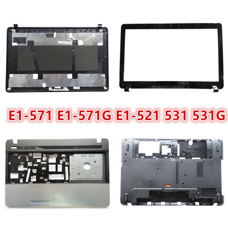 Laptop Voor Acer E1-571 E1-571G E1-521 531 531G Lcd Back Cover Top Cover/Lcd Front Bezel/palmrest/Bottom Base Cover Case