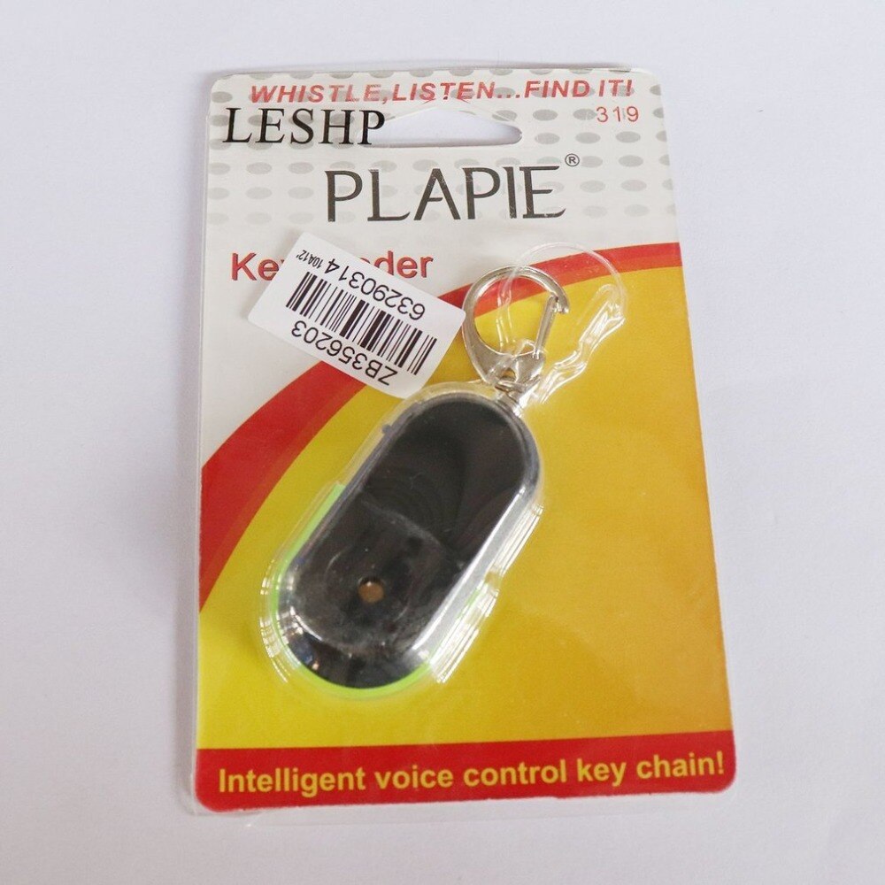 Portable Size Old People Anti-Lost Alarm Key Finder Wireless Useful Whistle Sound LED Light Locator Finder Keychain