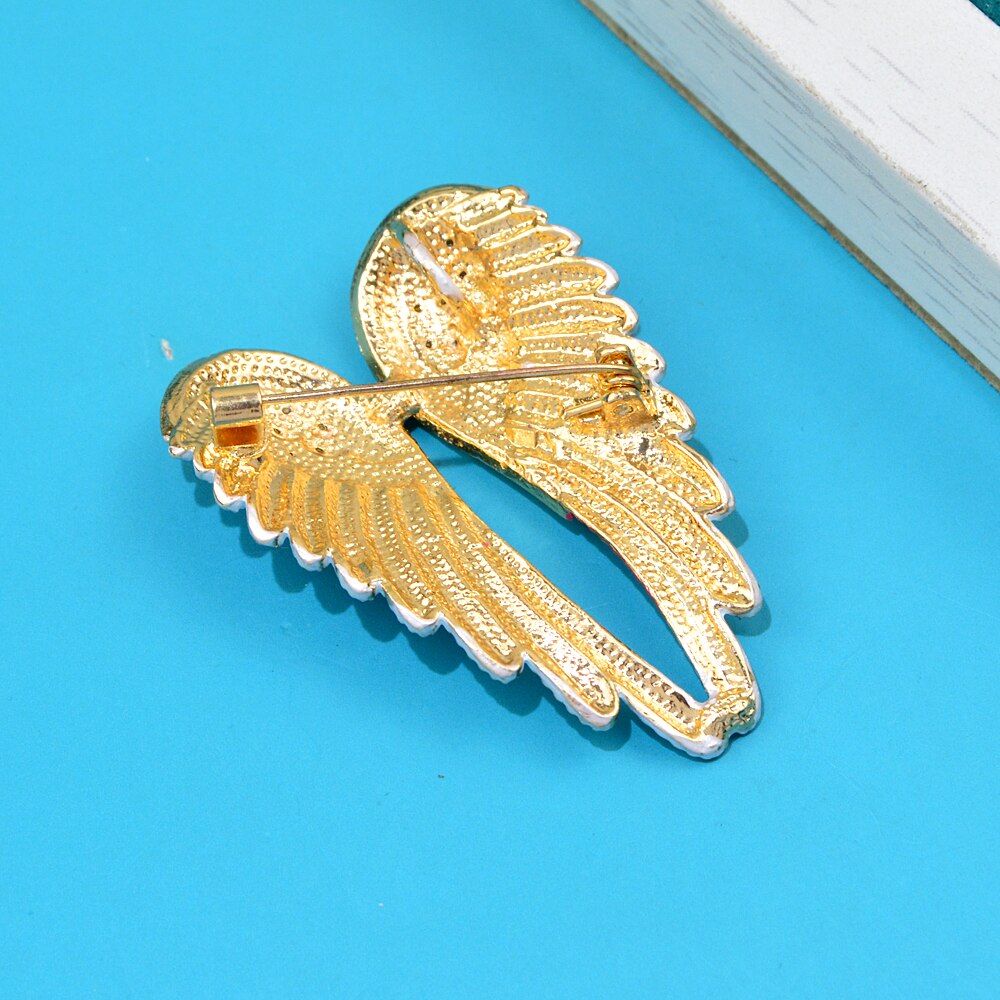 CINDY XIANG – broches d'aile en strass pour femmes, magnifique bijou d'ange disponible en 4 couleurs, de mariage et d'anniversaire