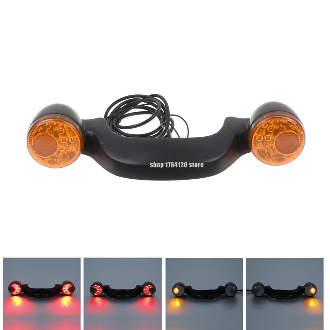 Clignotant arrière de moto, barre de feux de stop, pour Harley Touring Street Glide Road Glide Road King FLTRX FLHX –: A Turn Signal Light