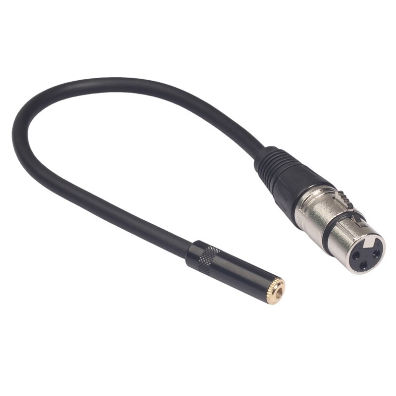 LanParte HD-SDI HD SDI Video Cable Male HD SDI Extension Cable 60cm & 0.3M Wire 3 Pin Xlr Female to 3.5mm Trs 1/8Inch Female Ste