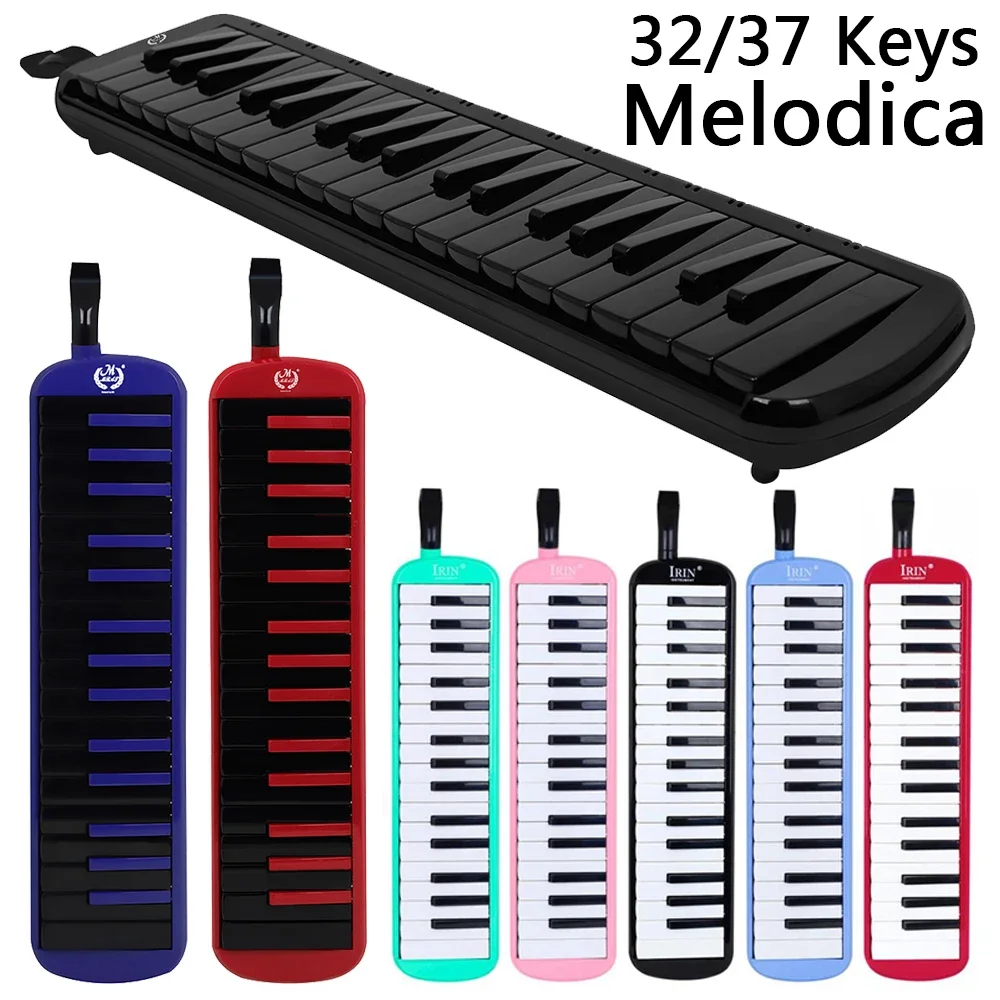 IRIN Melodica 32/37 teclas teclado de Piano armónica de órgano bucal instrumento Musical principiante niños educativo Melodica